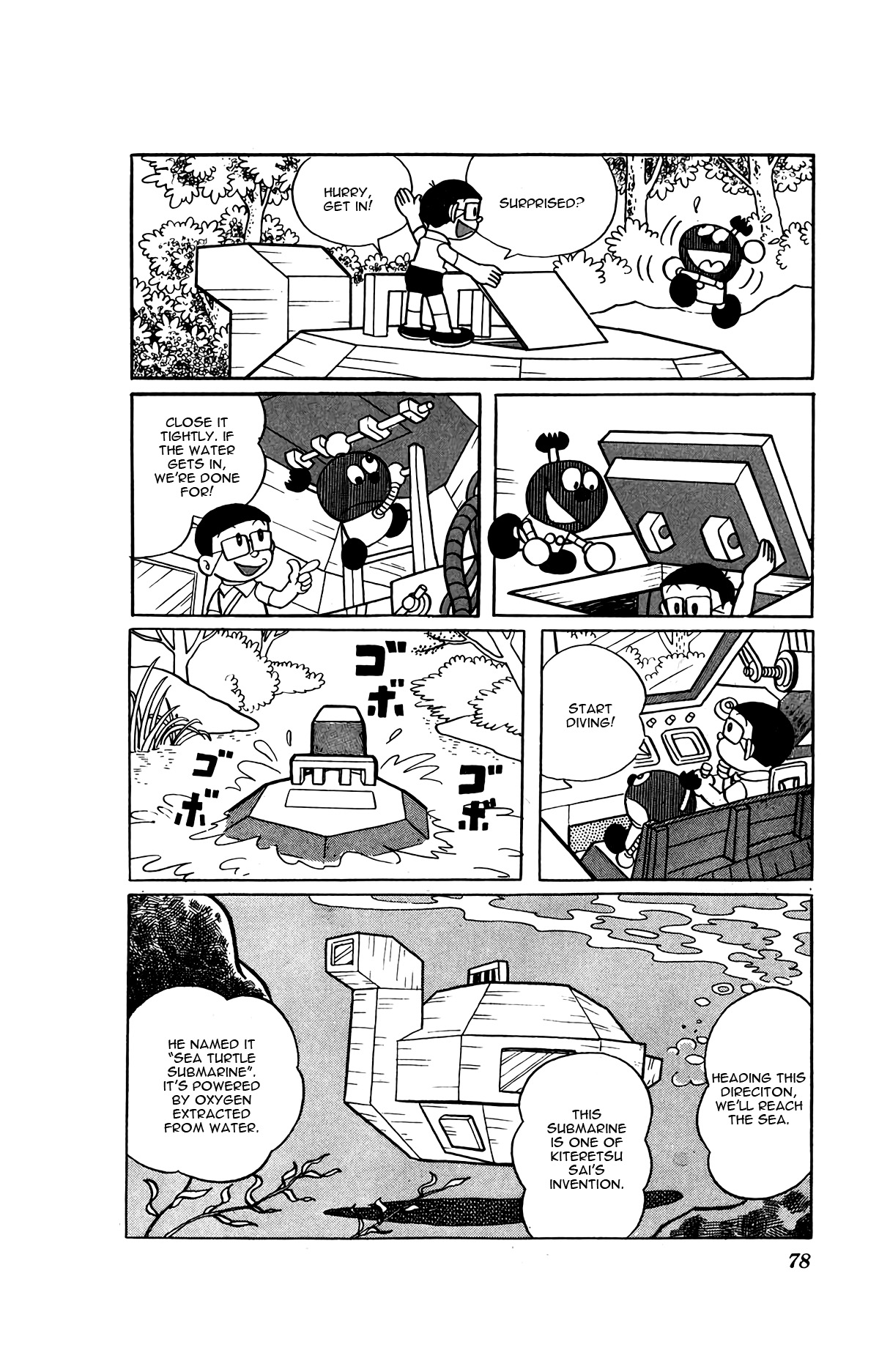 Kiteretsu Daihyakka - Vol.1 Chapter 5: Adventure With Sea Turtle Submarine