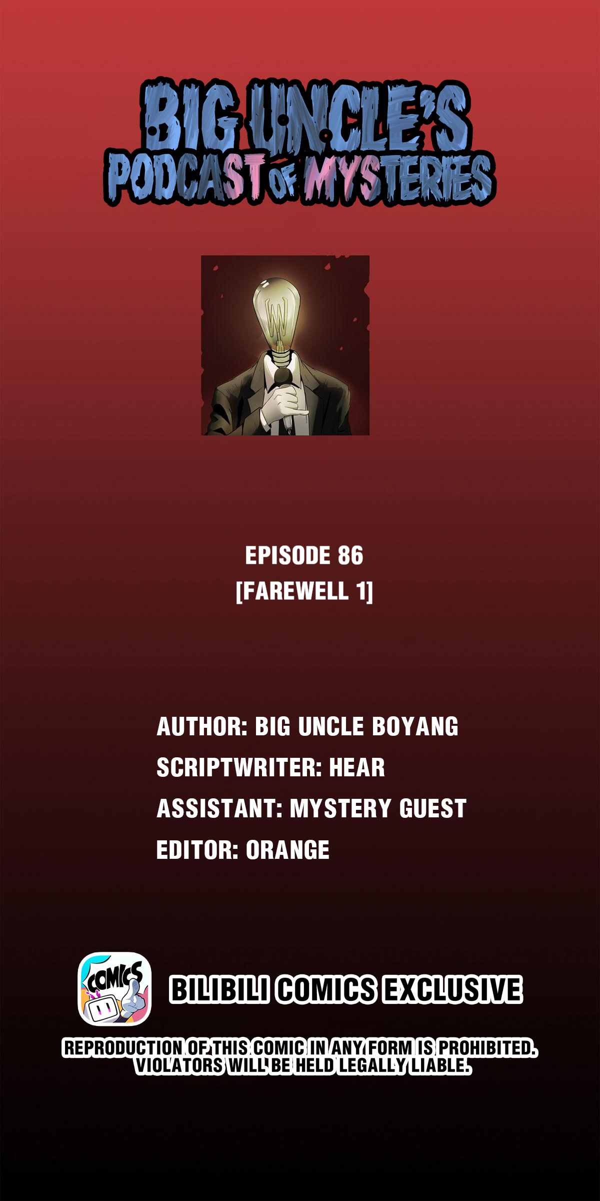 Big Uncle’s Podcast Of Mysteries - Chapter 87: Farewell (1)