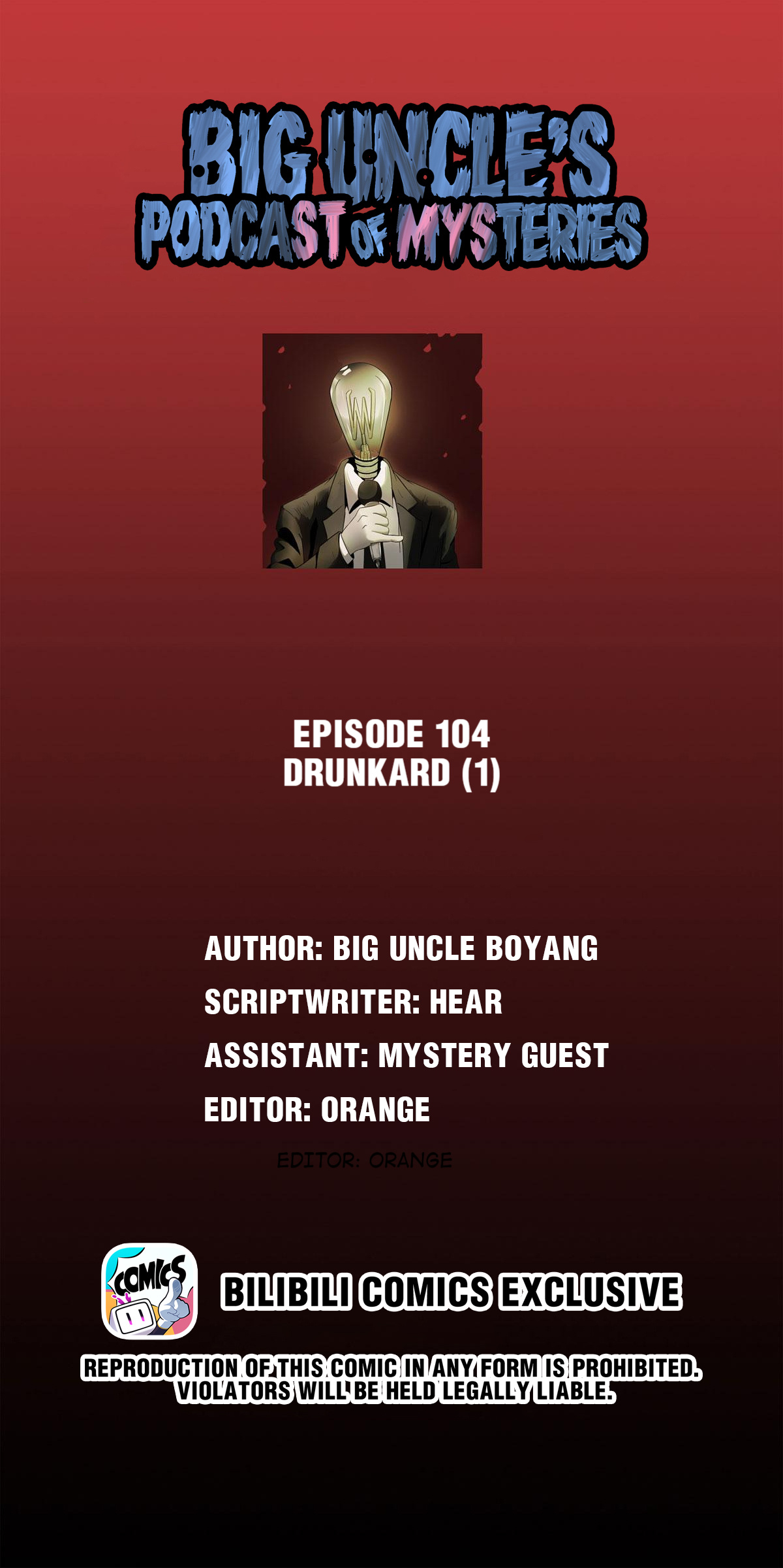 Big Uncle’s Podcast Of Mysteries - Chapter 106: Drunkard (1)