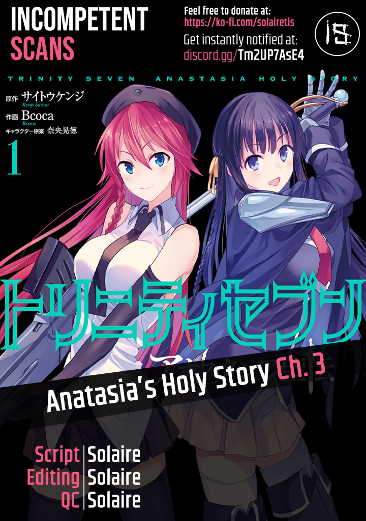 Trinity Seven: Anastasia Holy Story - Vol.1 Chapter 3: Anastasia And Her Two Comrades