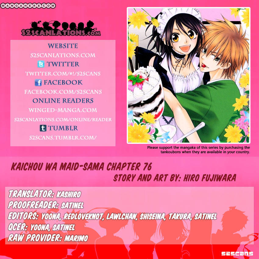 Kaichou Wa Maid-Sama! - Vol.14 Chapter 76 : Master, Do You Wish To Be Stepped On By Me So Muchapter ..?