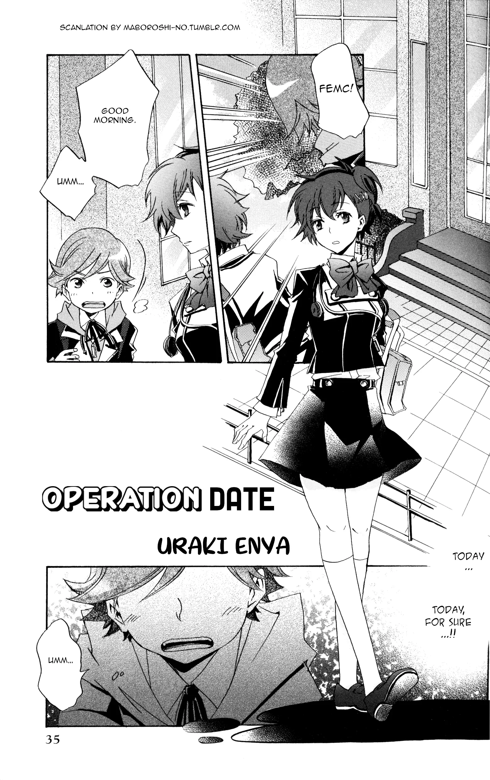 Persona 3 Portable Dear Girls Comic Anthology - Vol.1 Chapter 3: Operation Date (Artist: Uraki Enya)