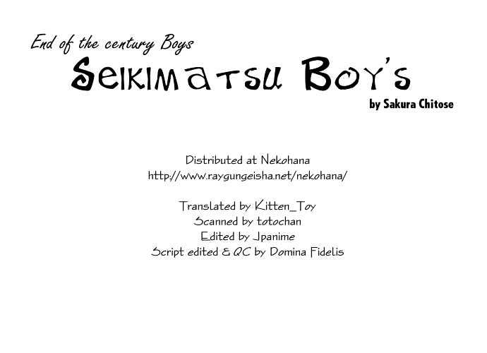 Seikimatsu Boy's - Vol.1 Chapter 2