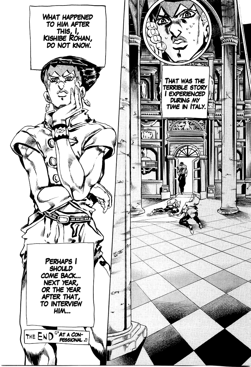 Under Execution, Under Jailbreak - Vol.1 Chapter 4: Thus Spoke Kishibe Rohan. Episode 16: At A Confessional