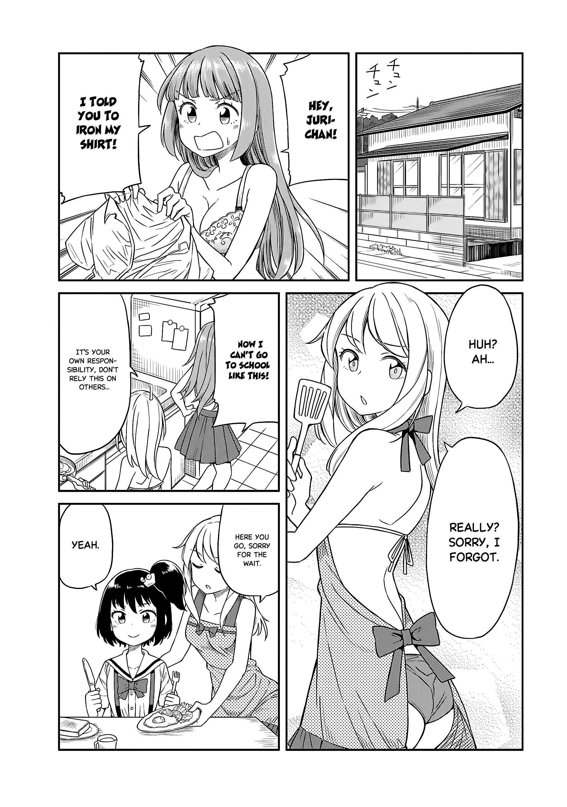 Hinomoto Sanshimai Wa Kamatte Hoshii - Vol.2 Chapter 16: Two-Room Cinderella