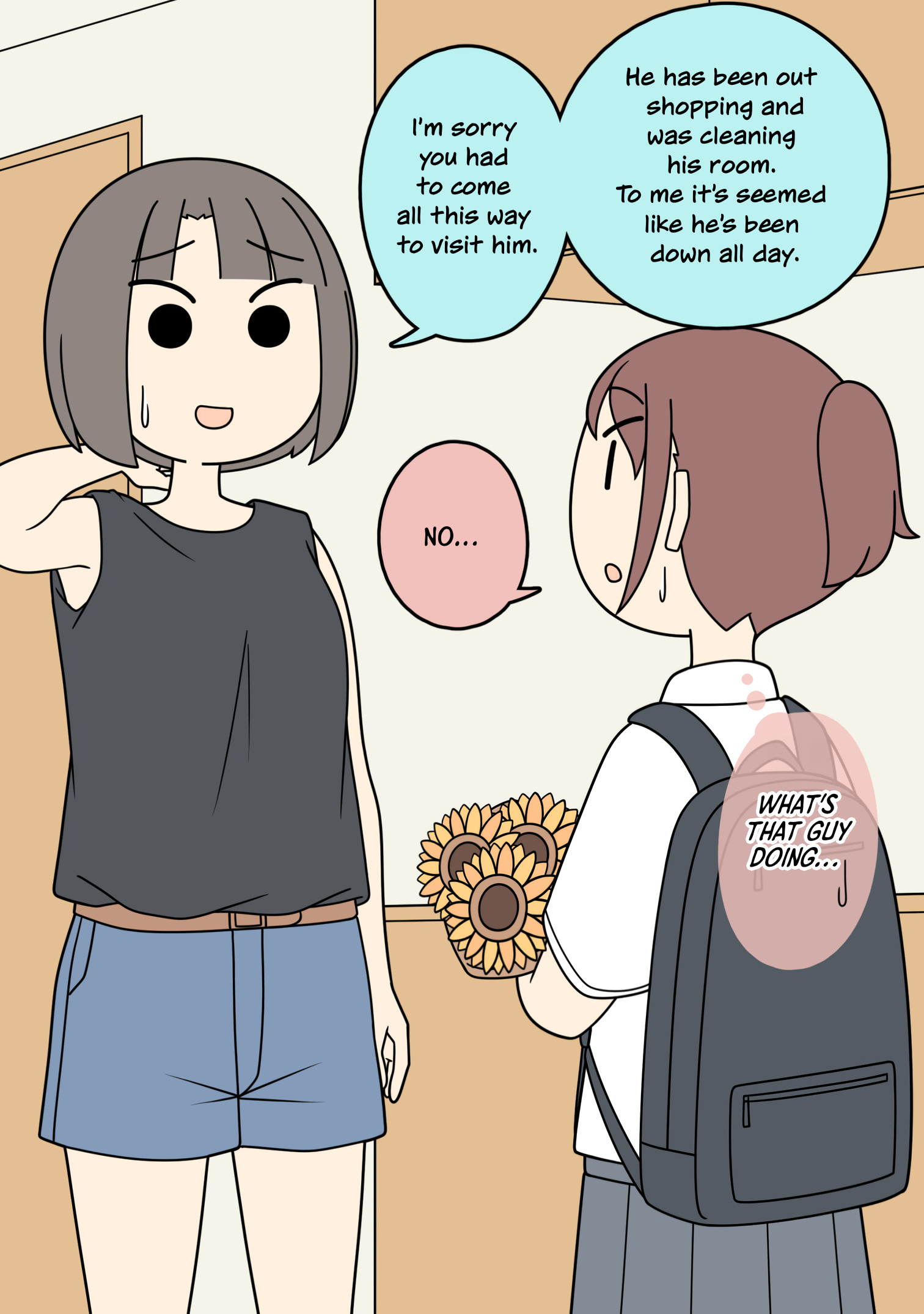 Male And Female Friends - Chapter 38: A Girl Who Is Going To Have Tea With The Older Sister Of The Male Friend She Is Interested In.