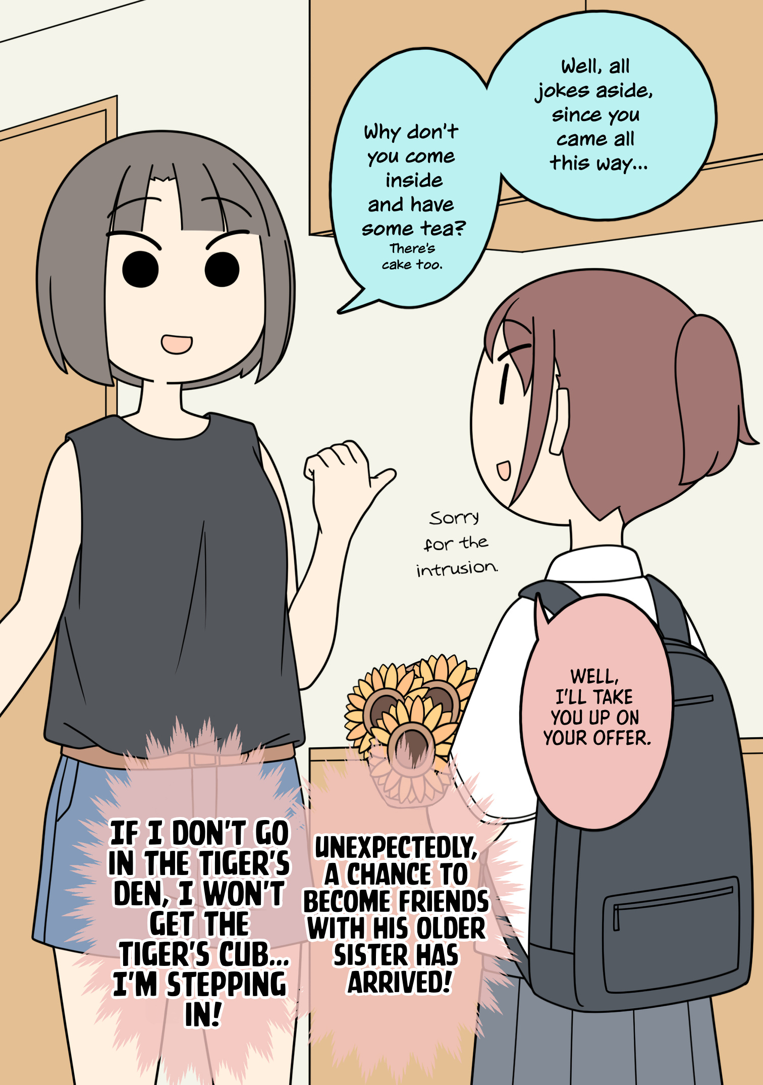 Male And Female Friends - Chapter 38: A Girl Who Is Going To Have Tea With The Older Sister Of The Male Friend She Is Interested In.