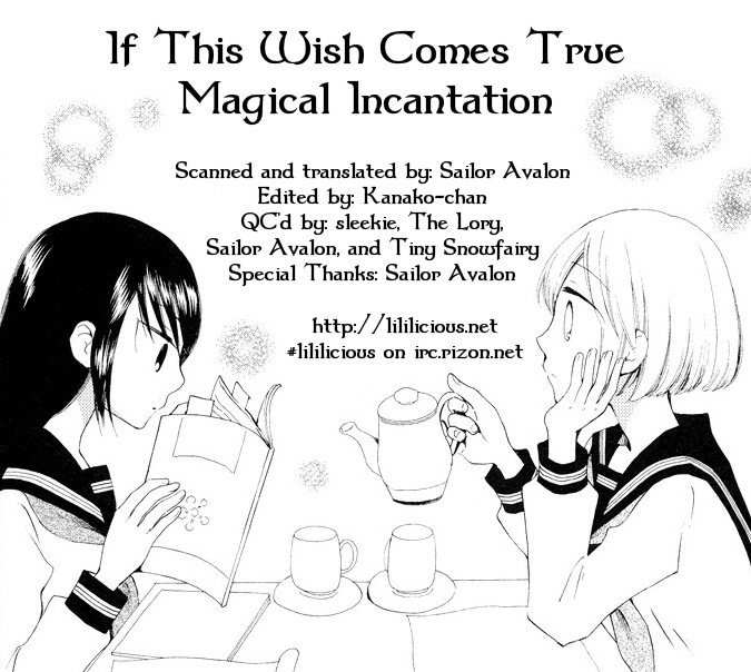 Kono Negai Ga Kanau Nara - Vol.1 Chapter 9 V2 : Magical Incantation [End]