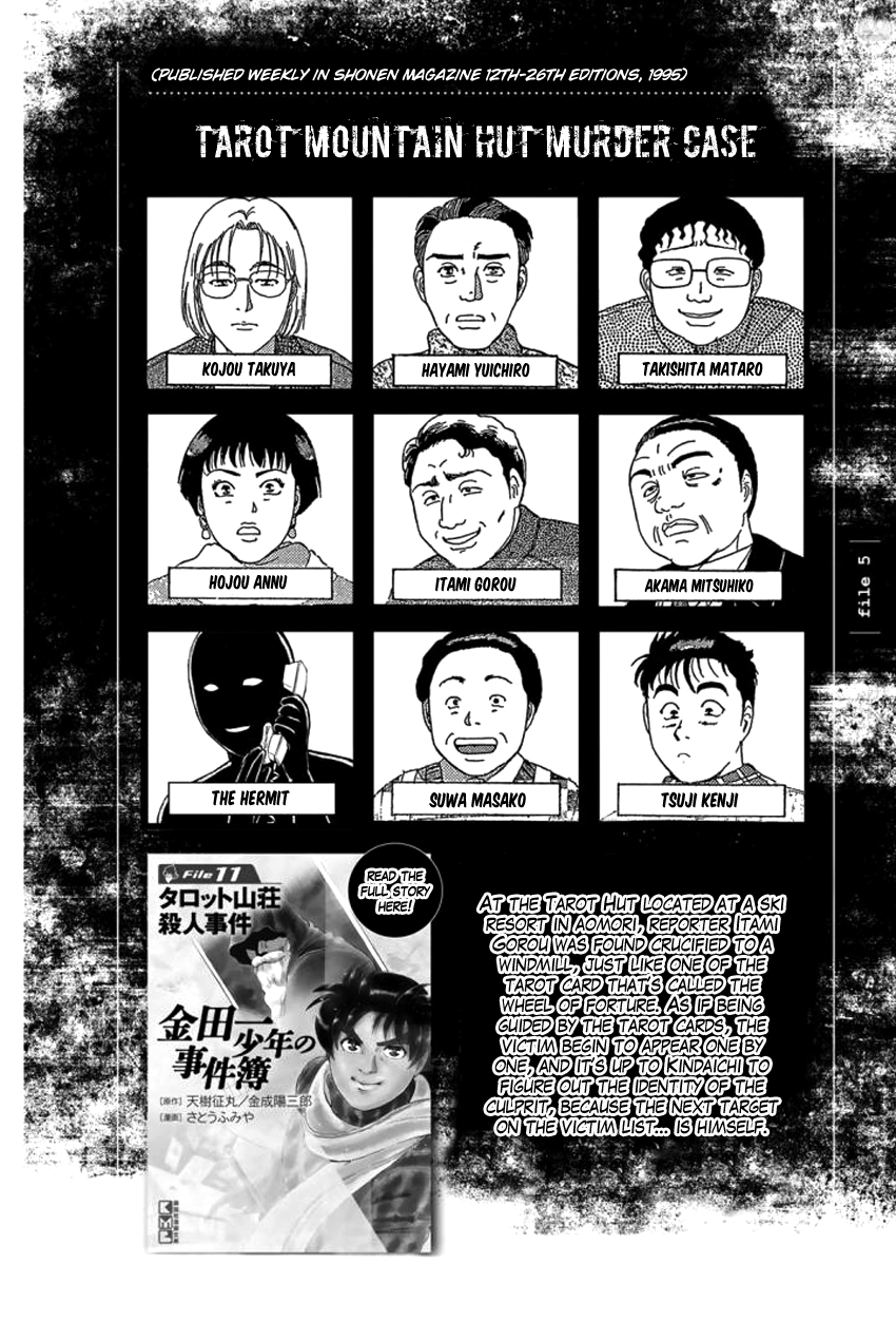 Kindaichi Shounen No Jikenbo Gaiden: Hannin-Tachi No Jikenbo - Vol.2 Chapter 18: Tarot Mountain Hut Murder Case (1)