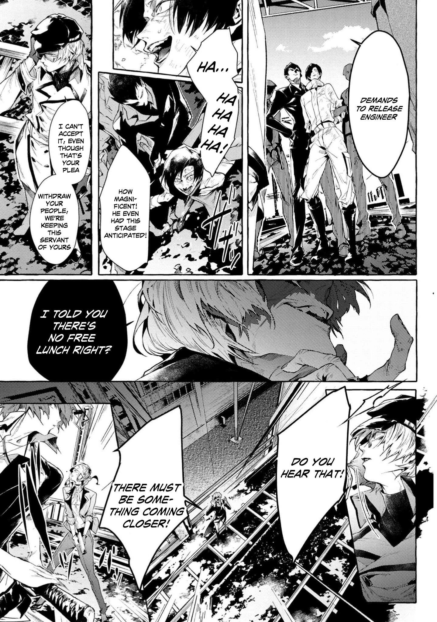 Bungou Stray Dogs Gaiden: Ayatsuji Yukito Vs. Kyougoku Natsuhiko - Chapter 7.5: Act 4: Justice Department/Morning/Sunny ⑨