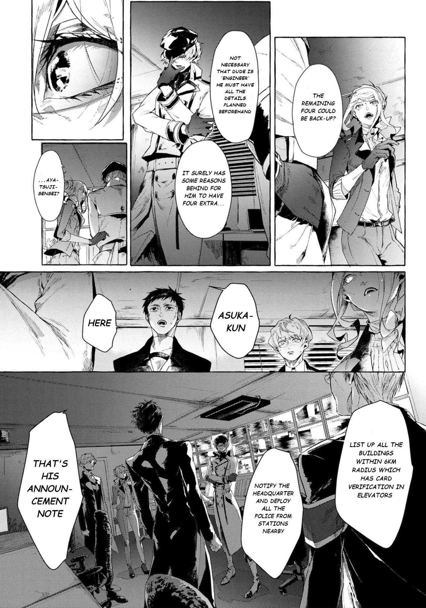 Bungou Stray Dogs Gaiden: Ayatsuji Yukito Vs. Kyougoku Natsuhiko - Chapter 6.2: Act 4: Justice Department/Morning/Sunny ④