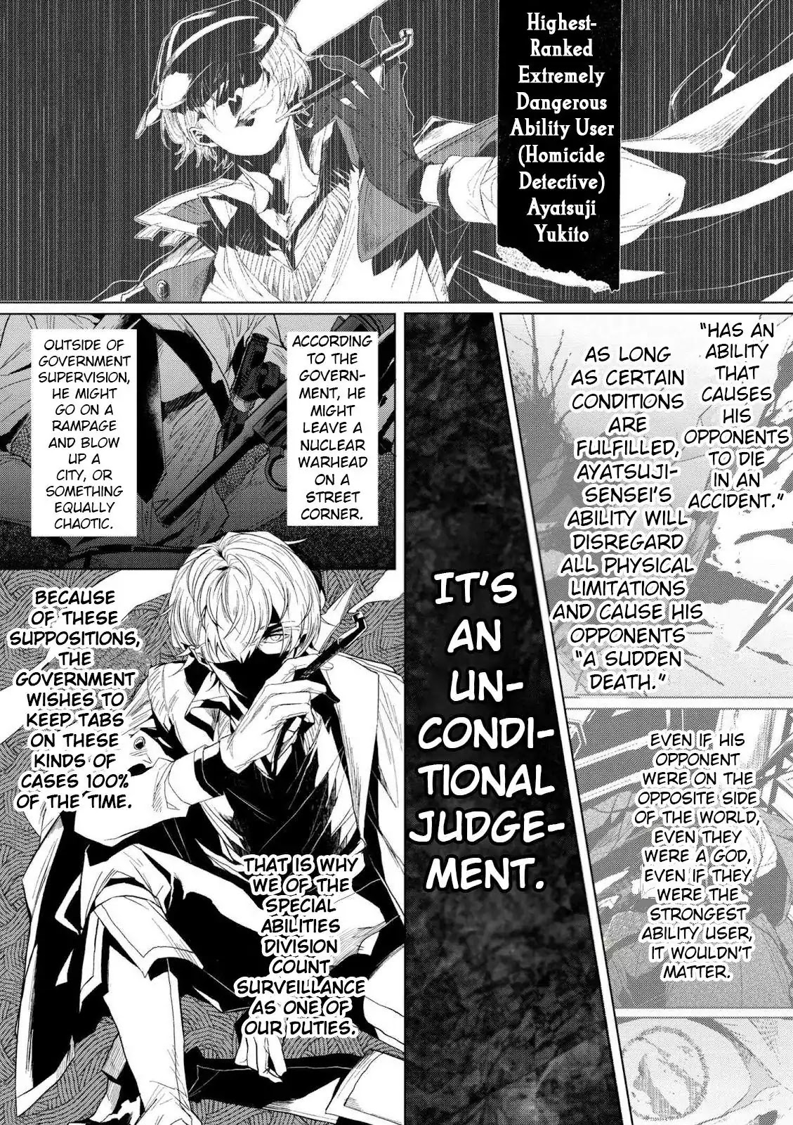 Bungou Stray Dogs Gaiden: Ayatsuji Yukito Vs. Kyougoku Natsuhiko - Chapter 3