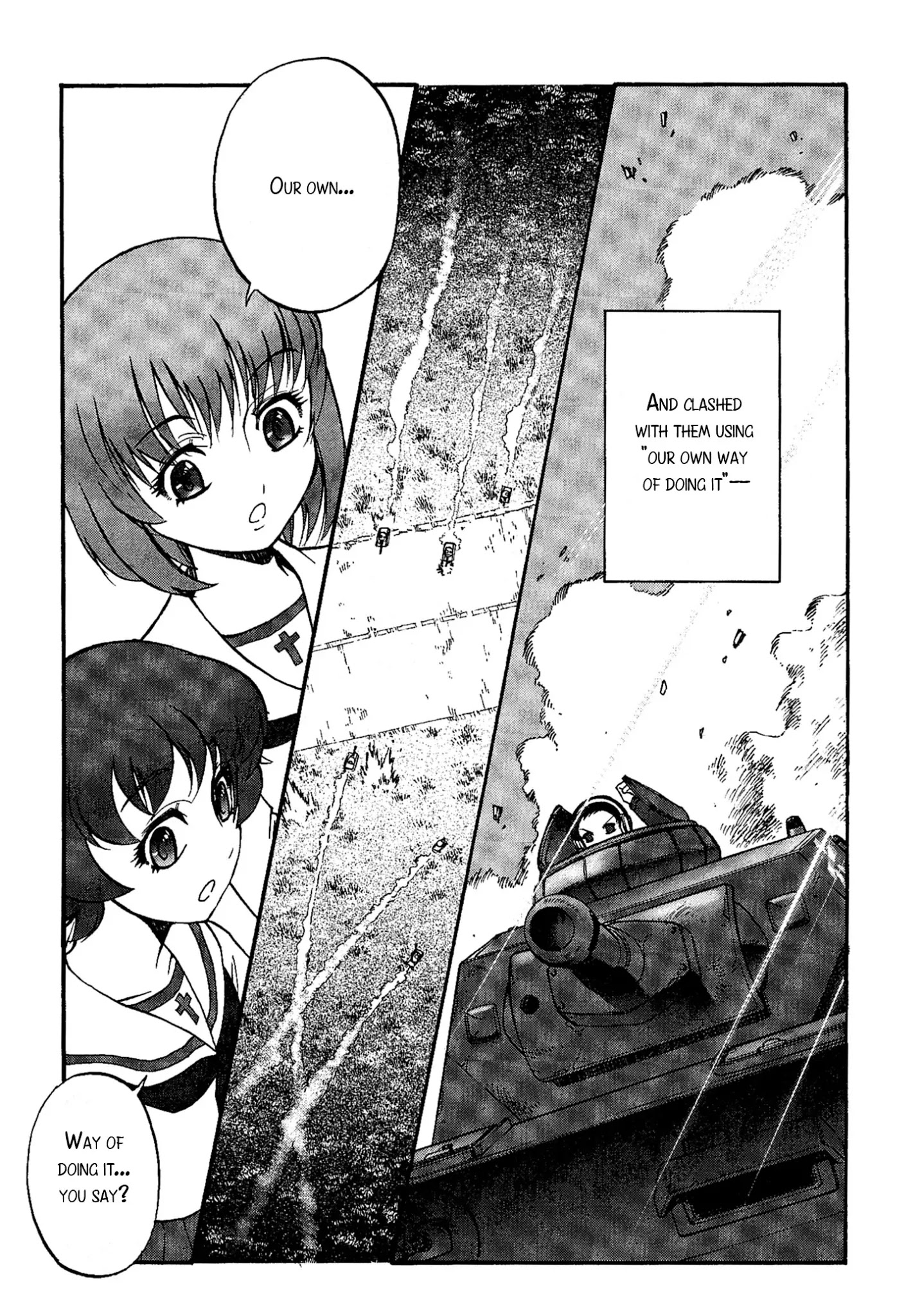 Girls & Panzer - Comic Anthology - Vol.1 Chapter 13: +14: Girls Und Panzer – 1966 – "Full Charge! Pivot Turn!"