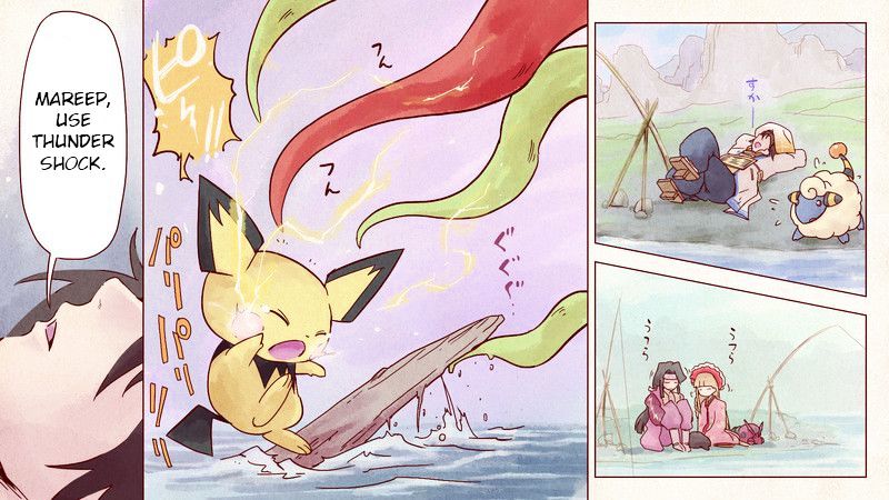 Pokemon Conquest: Ransei's Colour Picture Scroll - Chapter 3 : The Yellow Scroll: Hanbei & Kanbei