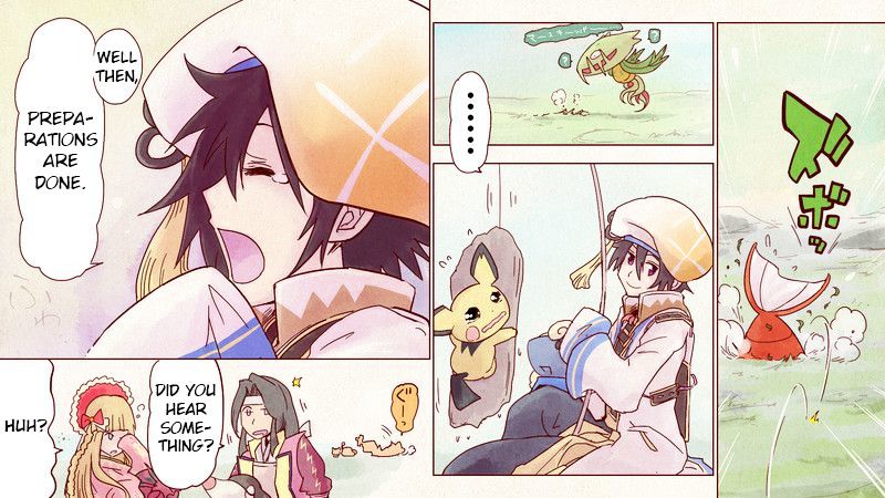 Pokemon Conquest: Ransei's Colour Picture Scroll - Chapter 3 : The Yellow Scroll: Hanbei & Kanbei