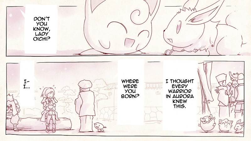 Pokemon Conquest: Ransei's Colour Picture Scroll - Chapter 1 : The White Scroll: Oichi S Worries