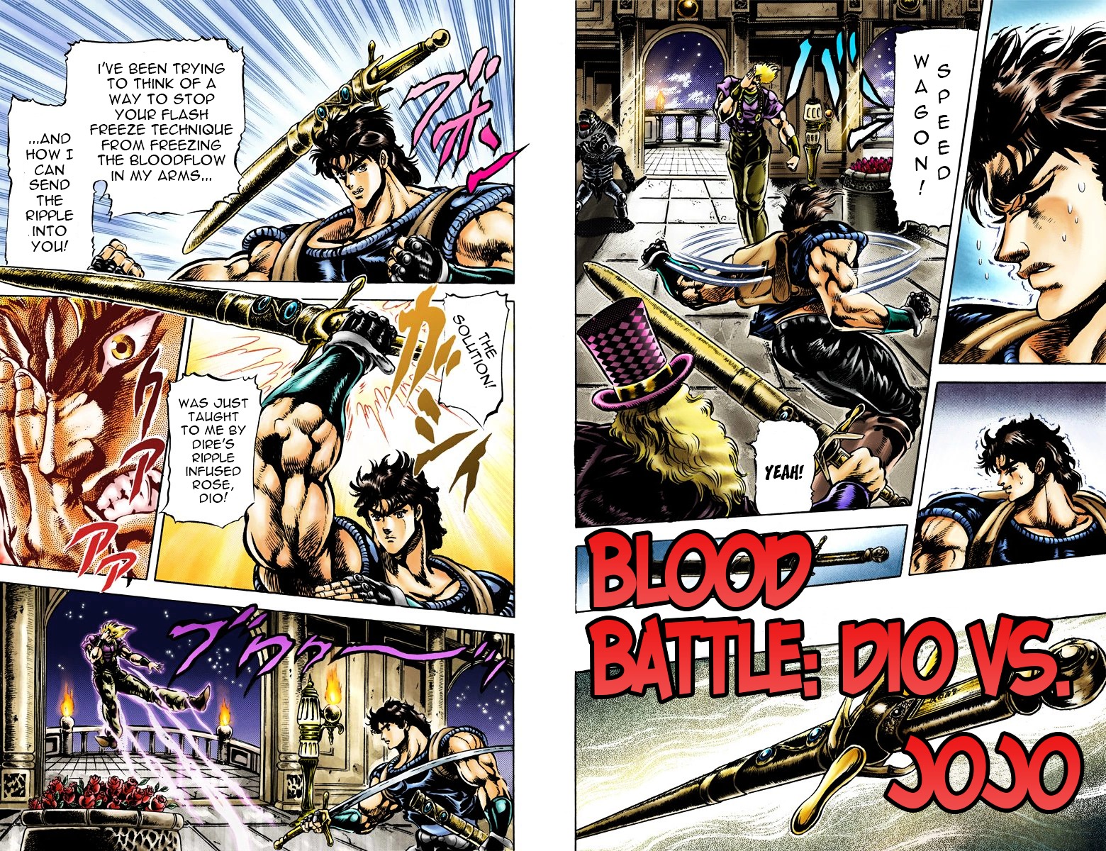 Phantom Blood - Vol.5 Chapter 39 V2 : Blood Battle! Jojo Vs. Dio (Official Color Scans)