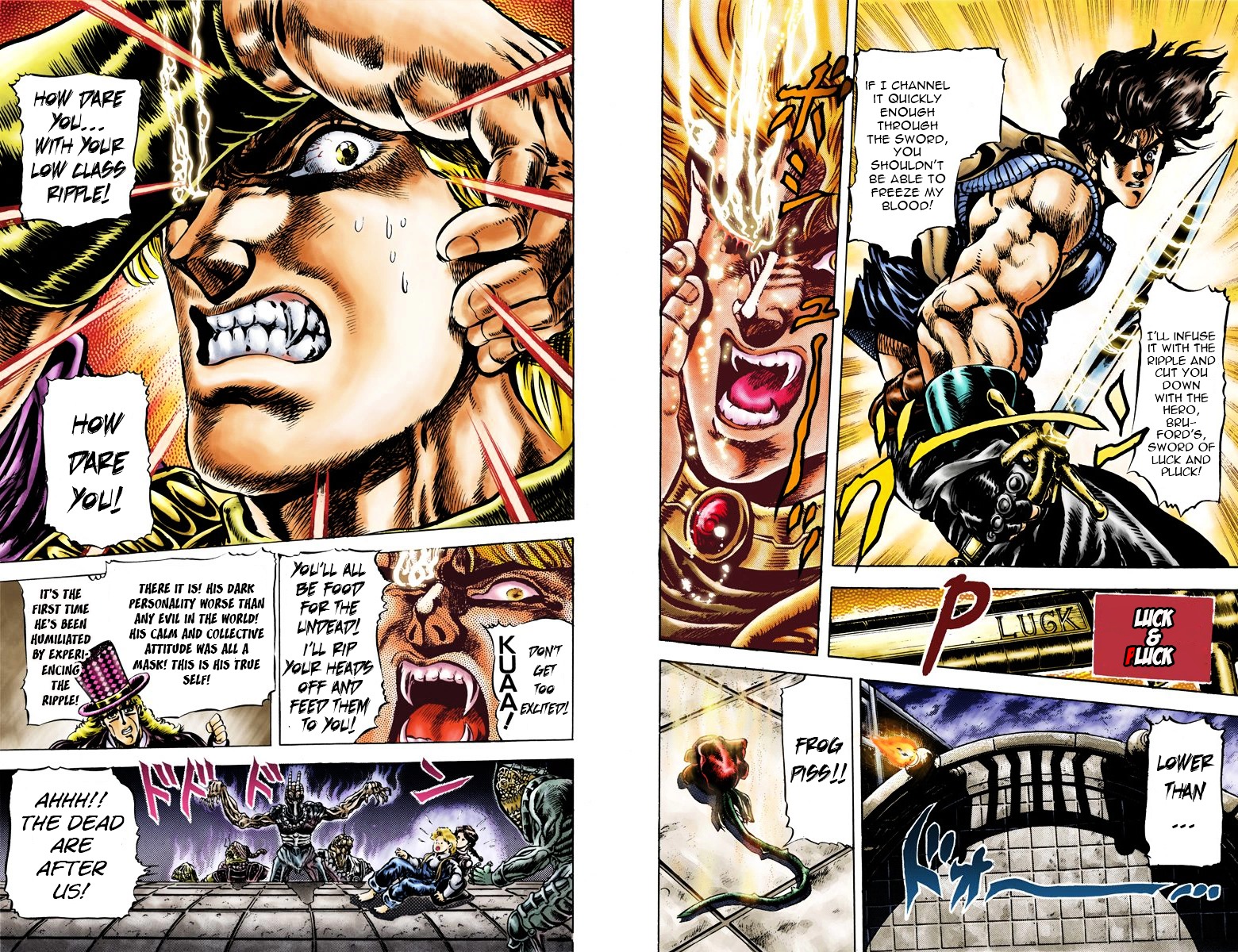 Phantom Blood - Vol.5 Chapter 39 V2 : Blood Battle! Jojo Vs. Dio (Official Color Scans)