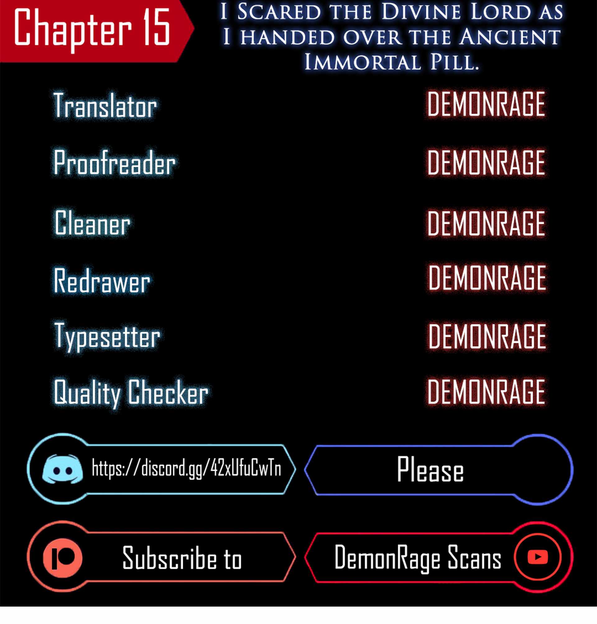 I Scared The Divine Lord As I Handed Over The Ancient Immortal Pill - Chapter 15