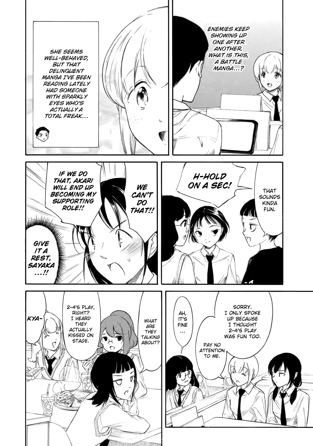 It's Not My Fault That I'm Not Popular! - Chapter 224.5: Watamote Ch224-3: Since I'm Not Popular, The First Day Of The School Festival Comes To An End (Part 3)