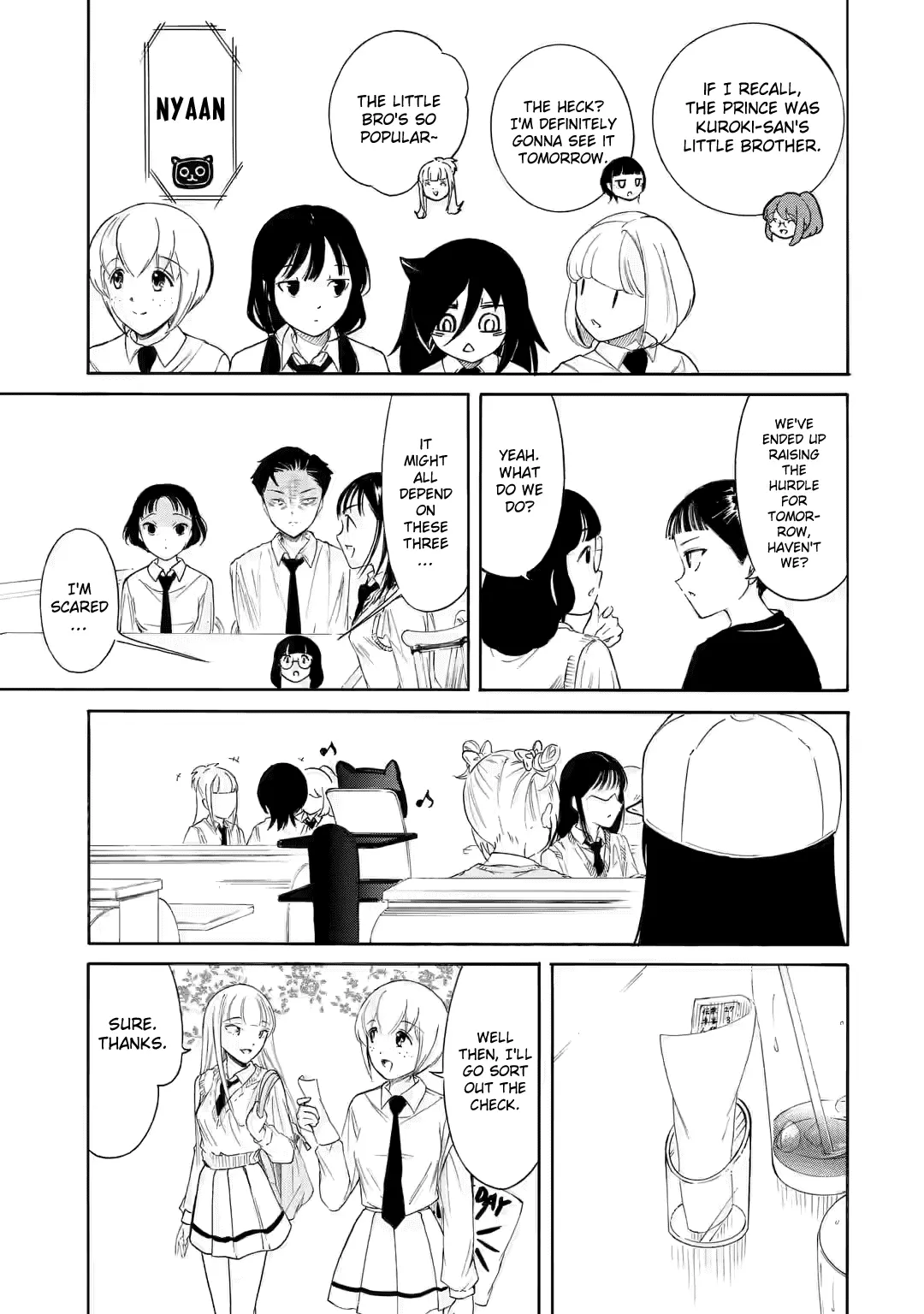 It's Not My Fault That I'm Not Popular! - Chapter 224.5: Watamote Ch224-3: Since I'm Not Popular, The First Day Of The School Festival Comes To An End (Part 3)