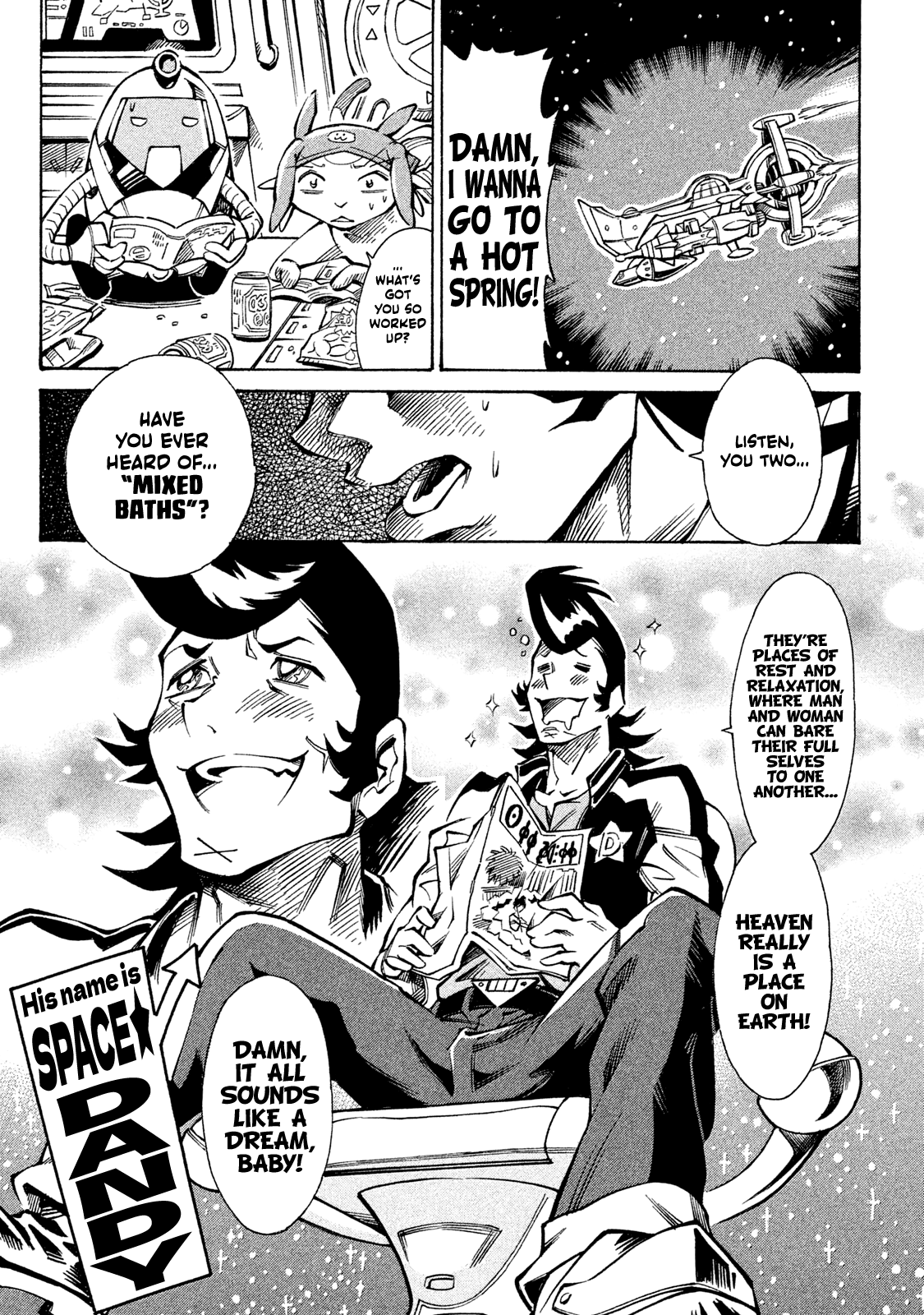 I Am Space☆Dandy! - Vol.1 Chapter 1: It's Dangerous, So Watch Out, Baby