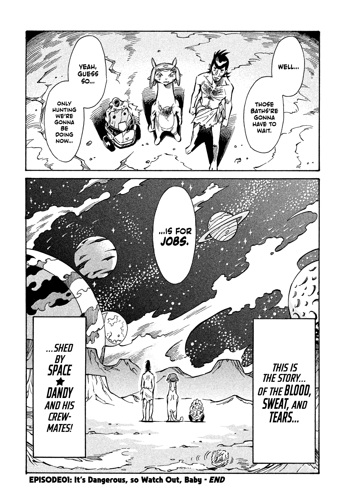 I Am Space☆Dandy! - Vol.1 Chapter 1: It's Dangerous, So Watch Out, Baby