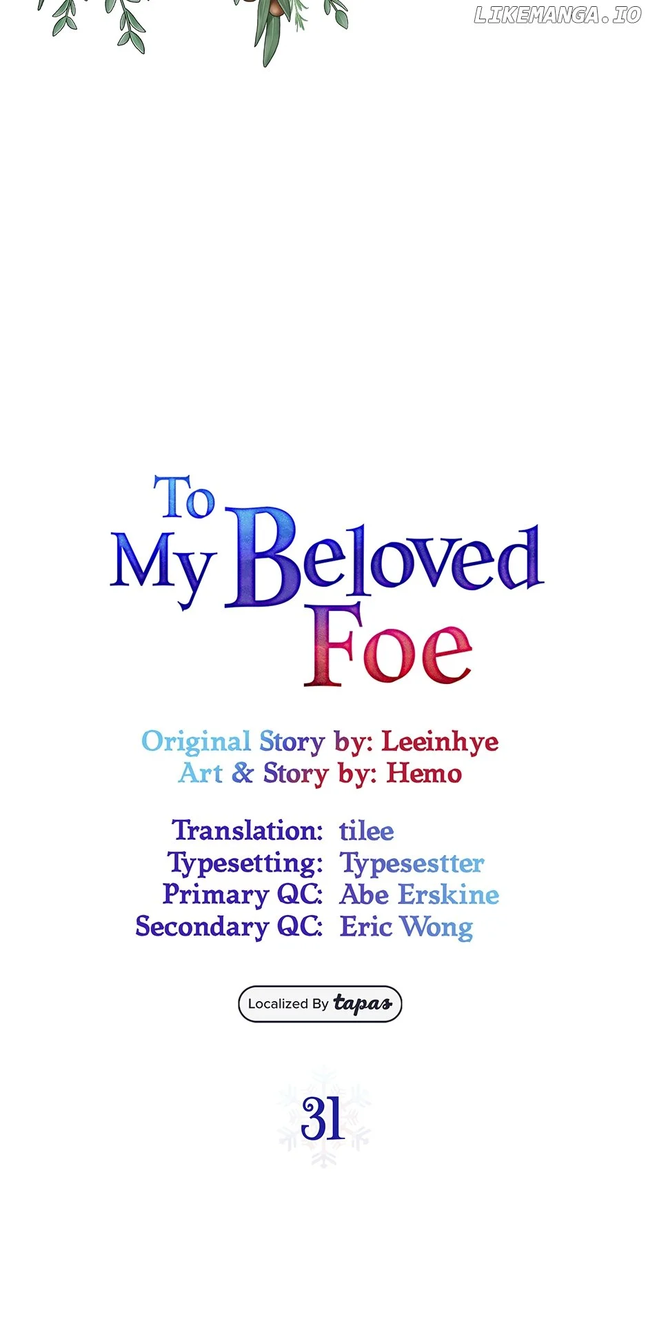 To My Beloved Foe - Chapter 31