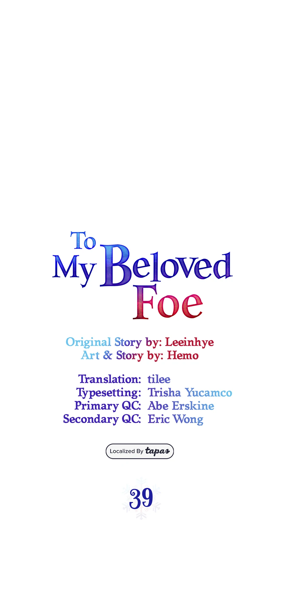 To My Beloved Foe - Chapter 39