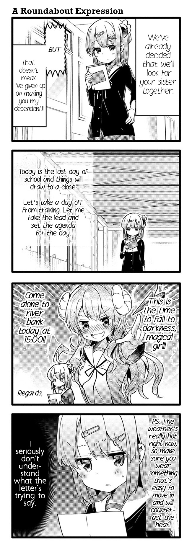 Machikado Mazoku - Vol.3 Chapter 27: Confrontation Once Again!! Magical Girl's New Form!?