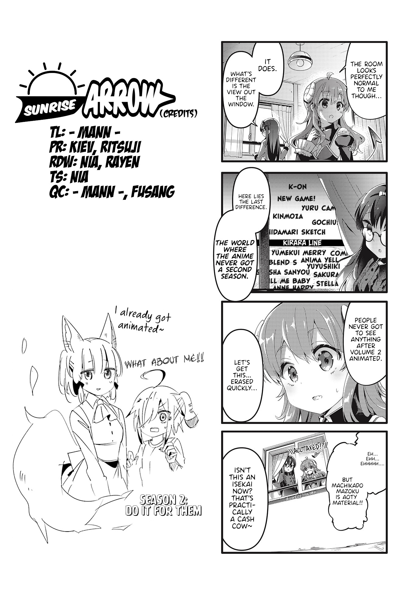 Machikado Mazoku - Chapter 69