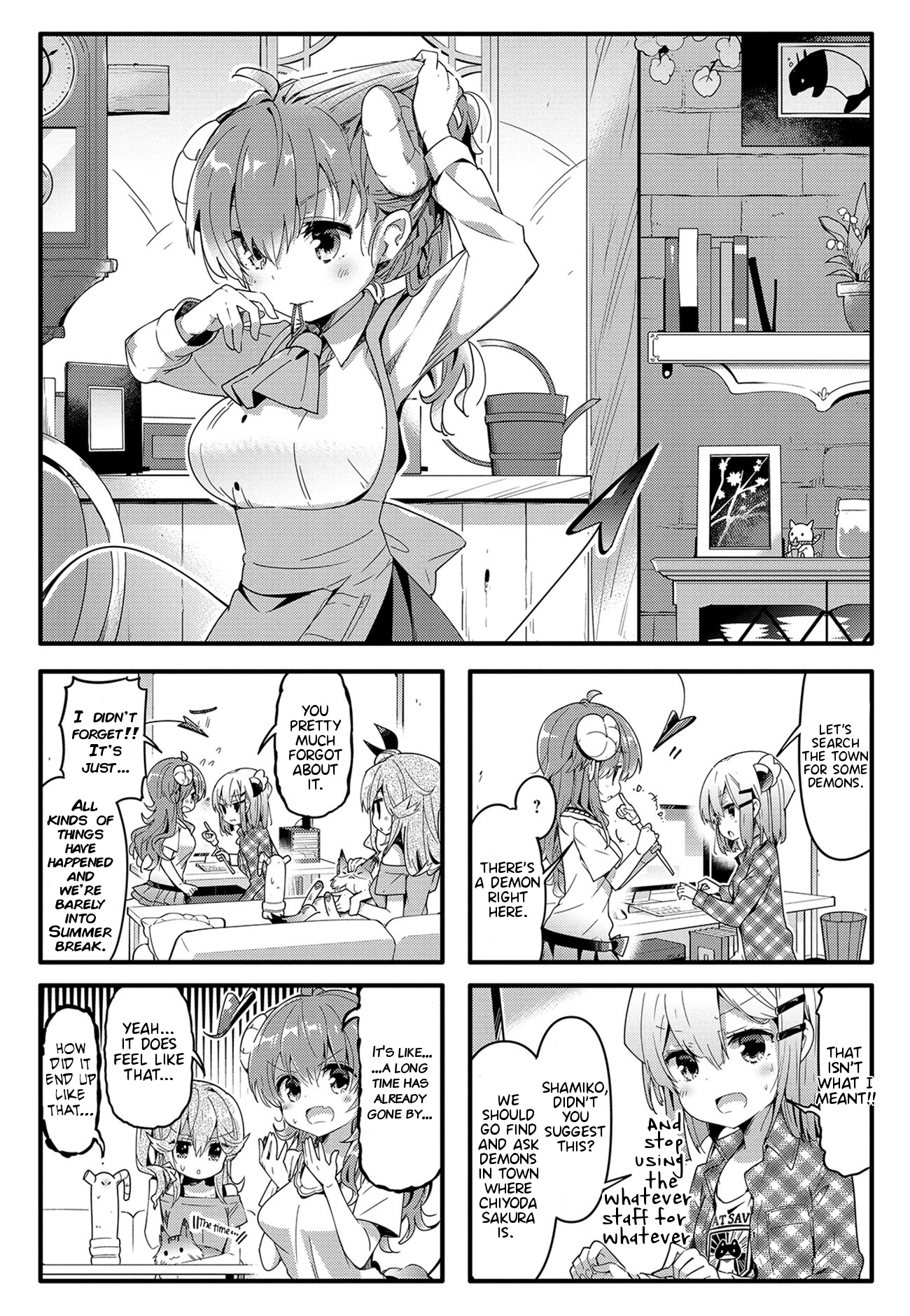 Machikado Mazoku - Vol.3 Chapter 34: New Species Found! Neighborhood Cafe Is A Demon's Den