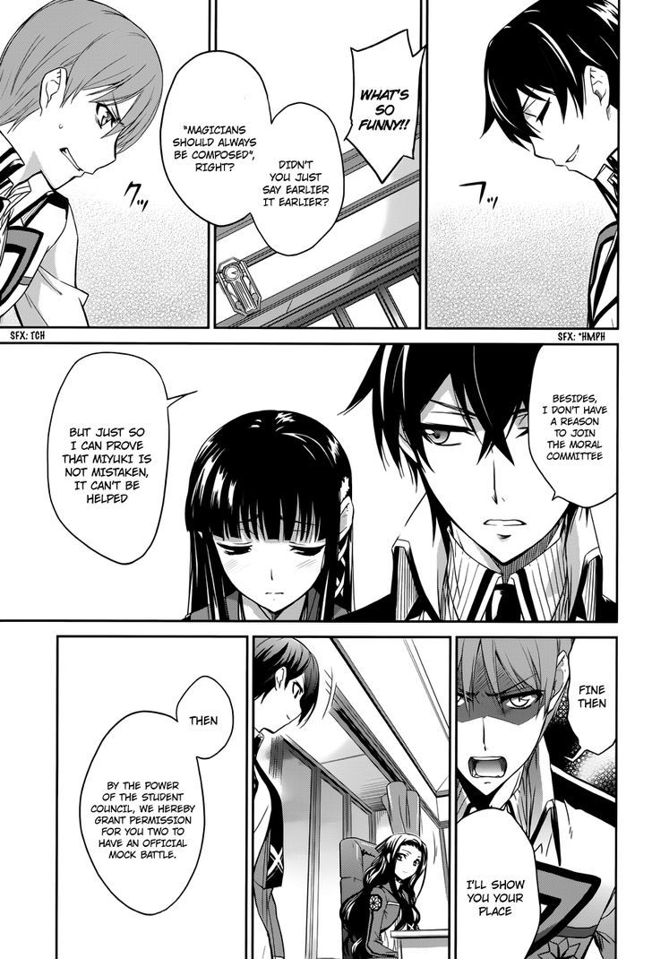 Mahouka Koukou No Rettousei - Chapter 6 : Provocation X Provocation