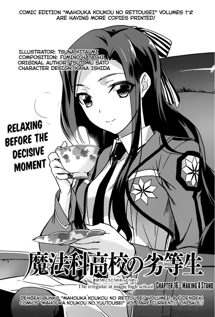 Mahouka Koukou No Rettousei - Chapter 16 : Making A Stand