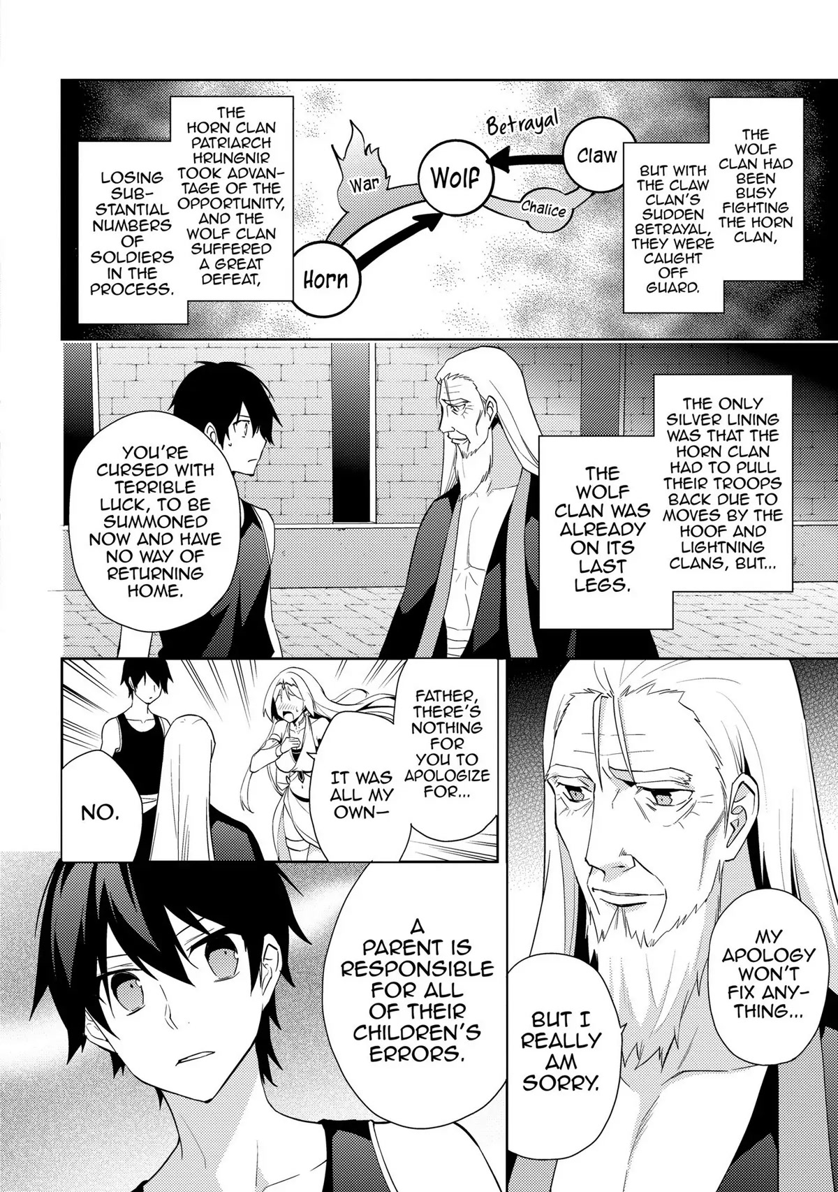 Hyakuren No Haou To Seiyaku No Ikusa Otome - Chapter 28: Patriarch Of The Wolf Clan