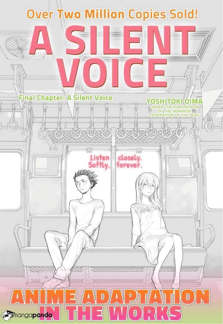 Koe No Katachi - Chapter 62 - End