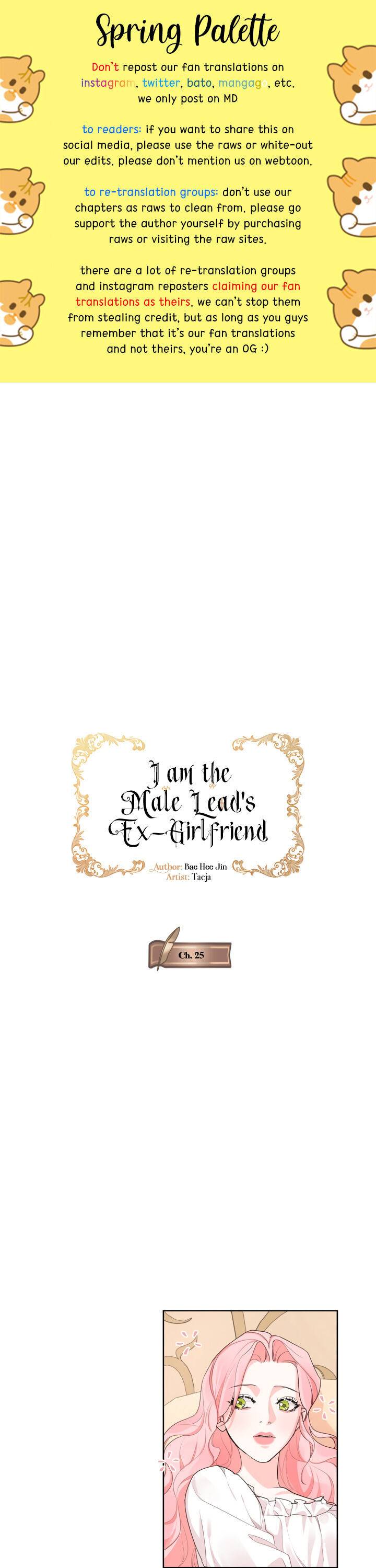 I Am The Male Lead’s Ex-Girlfriend - Chapter 25