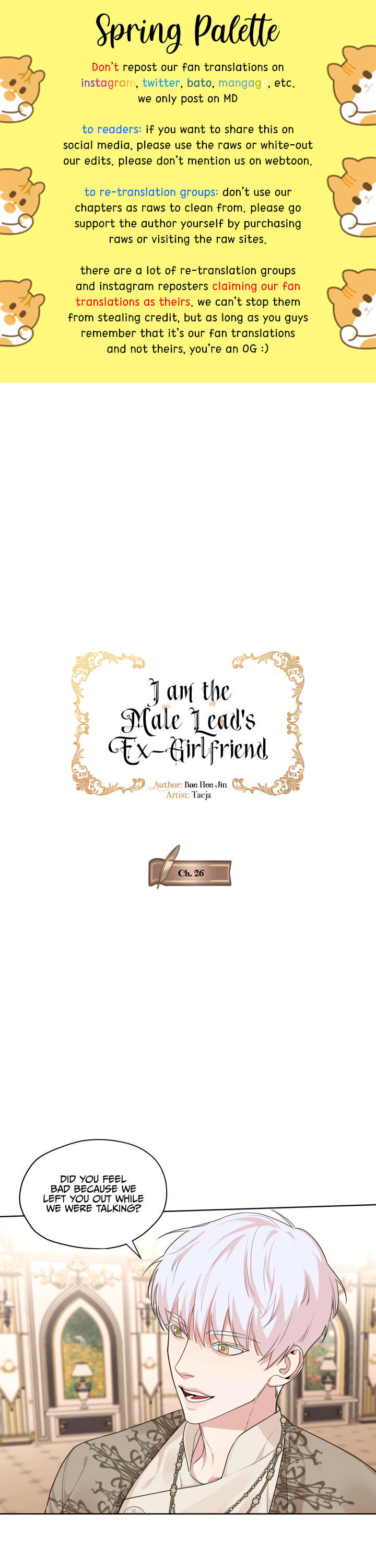 I Am The Male Lead’s Ex-Girlfriend - Chapter 26