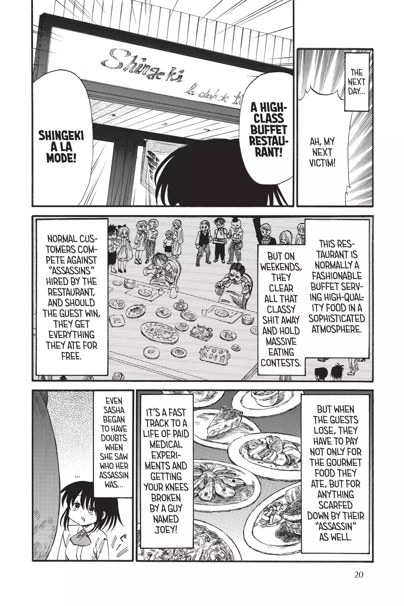 Attack On Titan: Junior High - Chapter 32.6: Field Trip 2: Food Right! Sasha