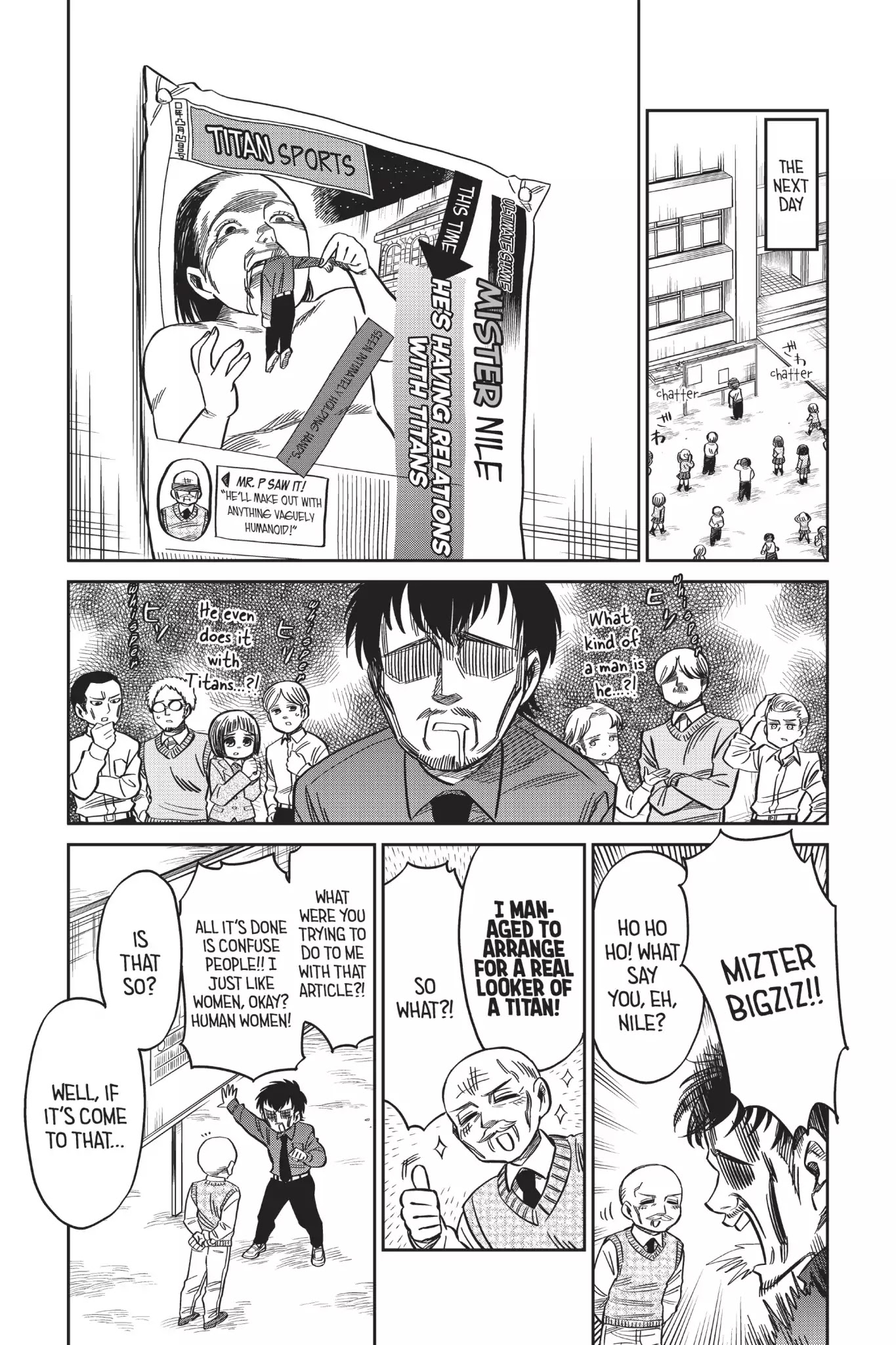 Attack On Titan: Junior High - Chapter 56: Vol.4 56Th Period: Mr. Nile's Family Circumstances