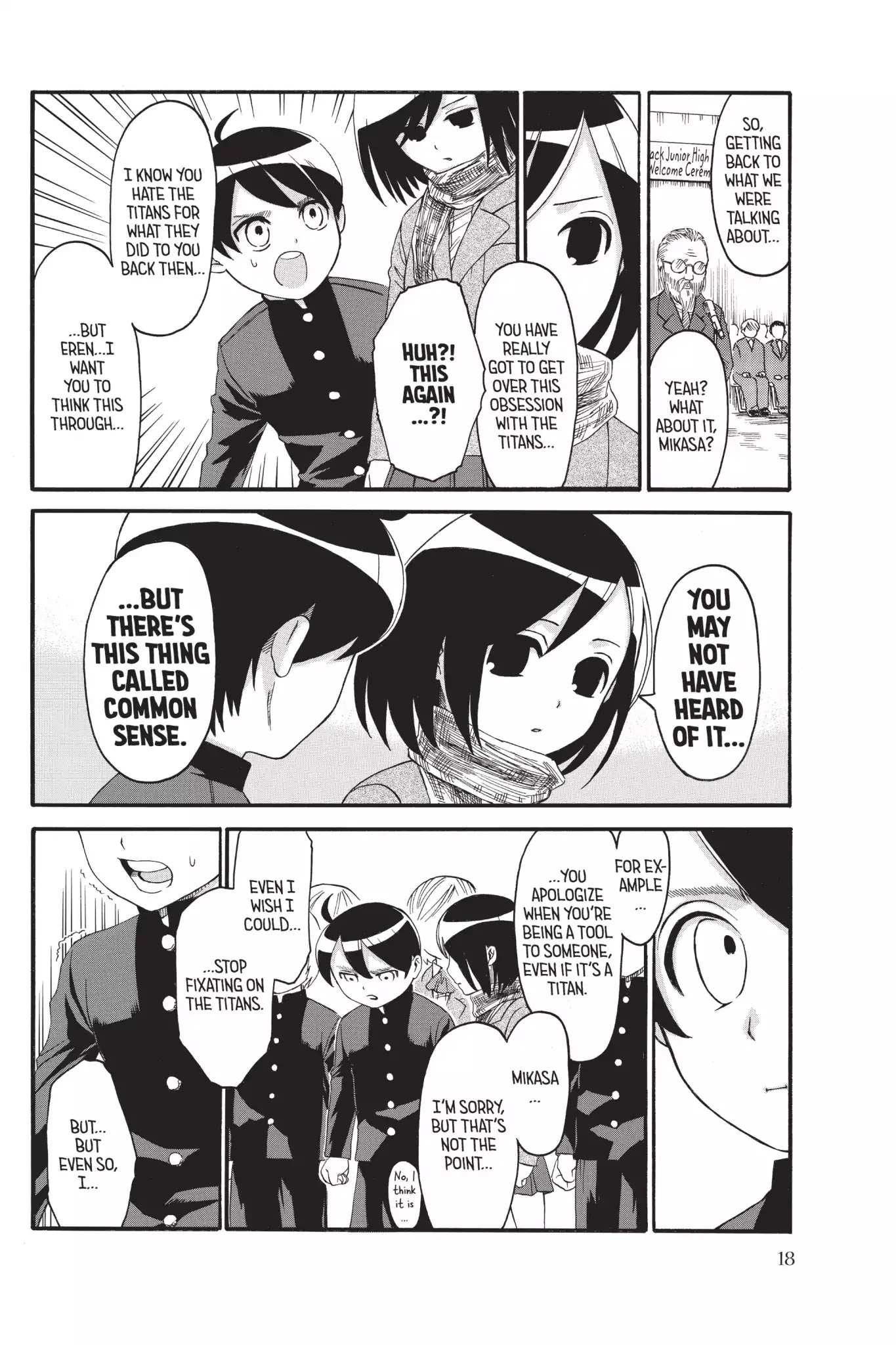 Attack On Titan: Junior High - Chapter 1: Vol.1 1St Period: That Did That To That