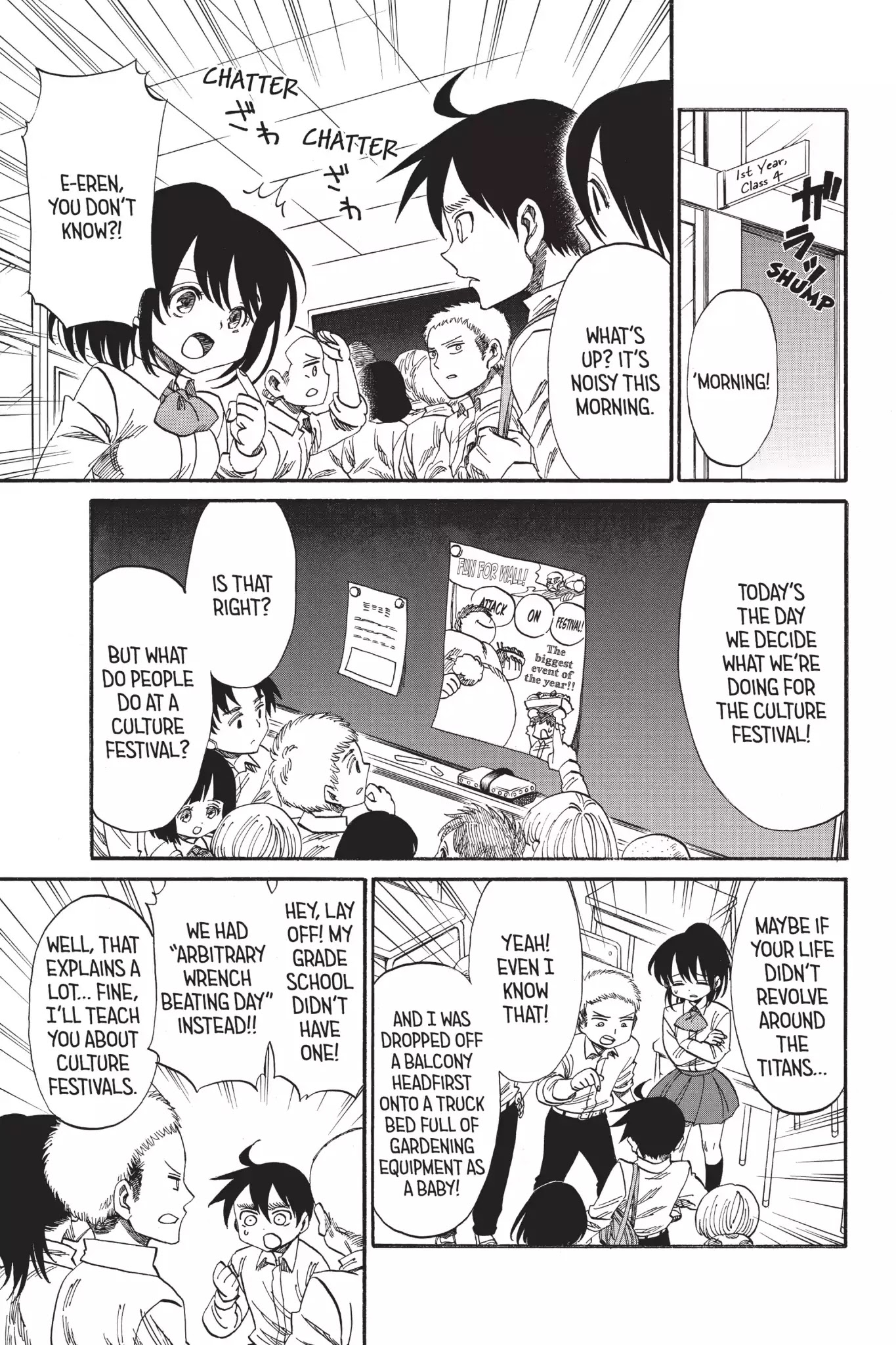 Attack On Titan: Junior High - Chapter 33: Vol.3 33Rd Period: The Black School Festival