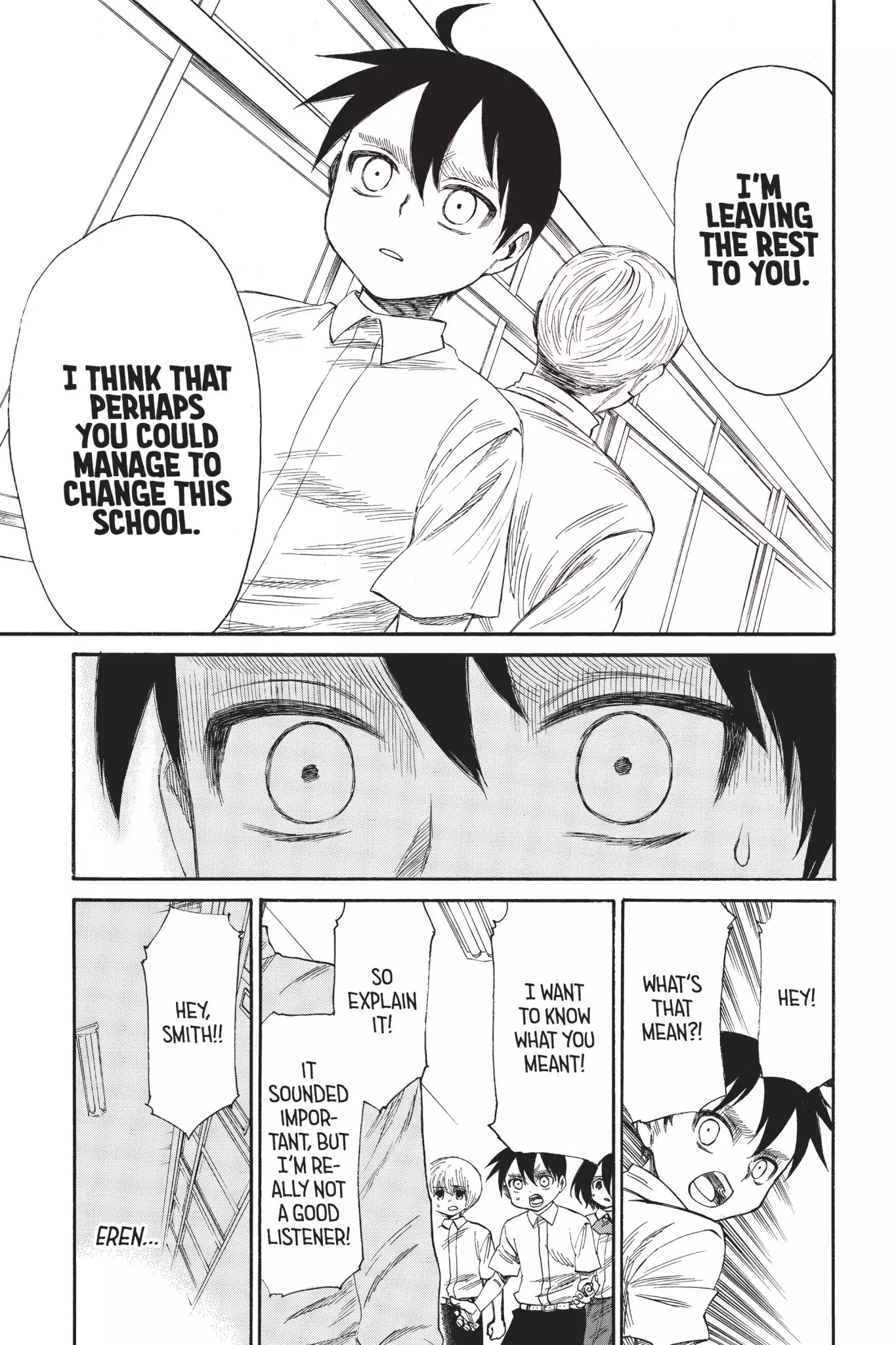 Attack On Titan: Junior High - Chapter 28: Vol.2 28Th Period: Give Back That Resignation Letter !