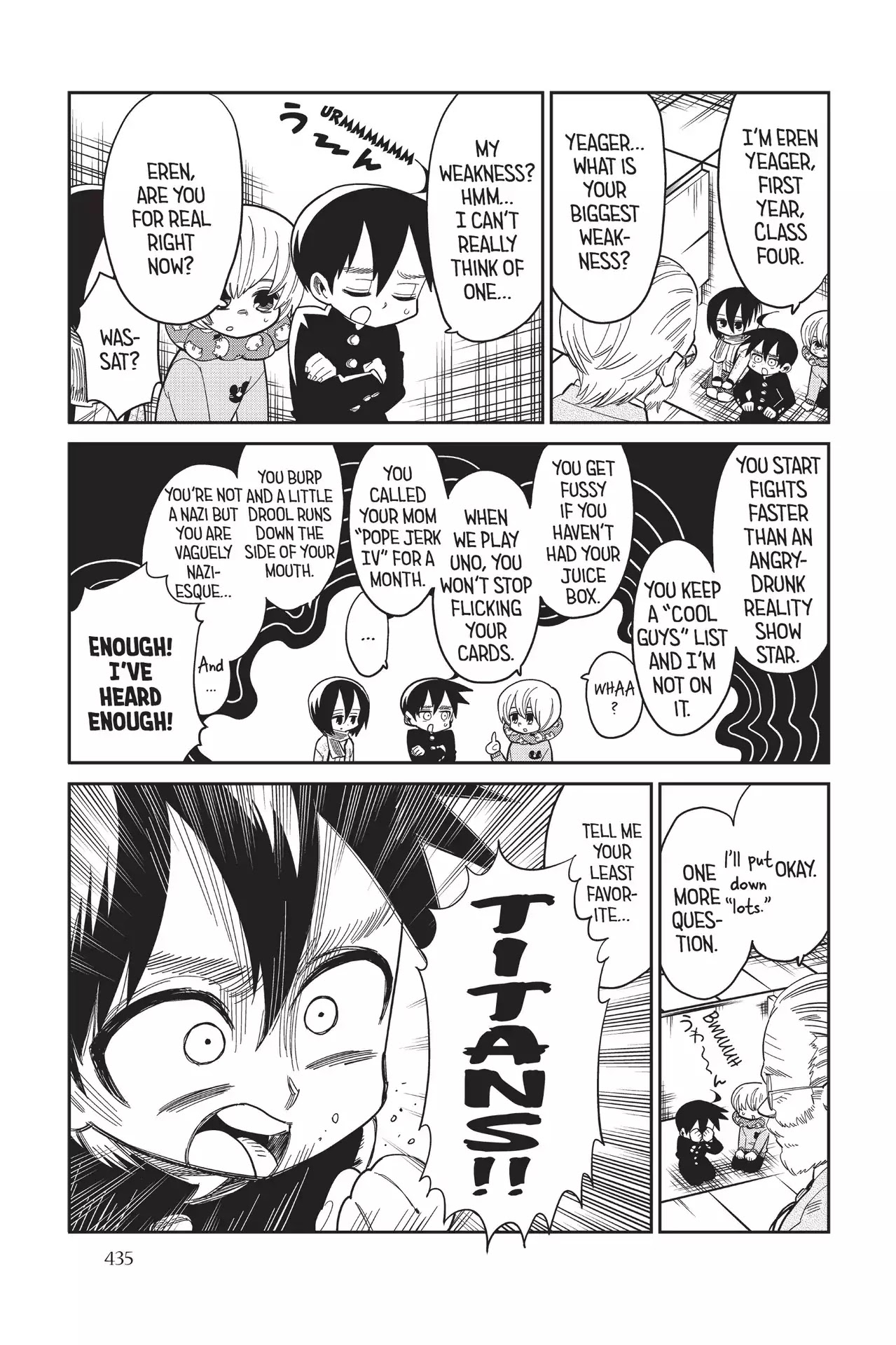 Attack On Titan: Junior High - Chapter 78: Vol.5 78Th Period: The Dangerous Man In Glasses