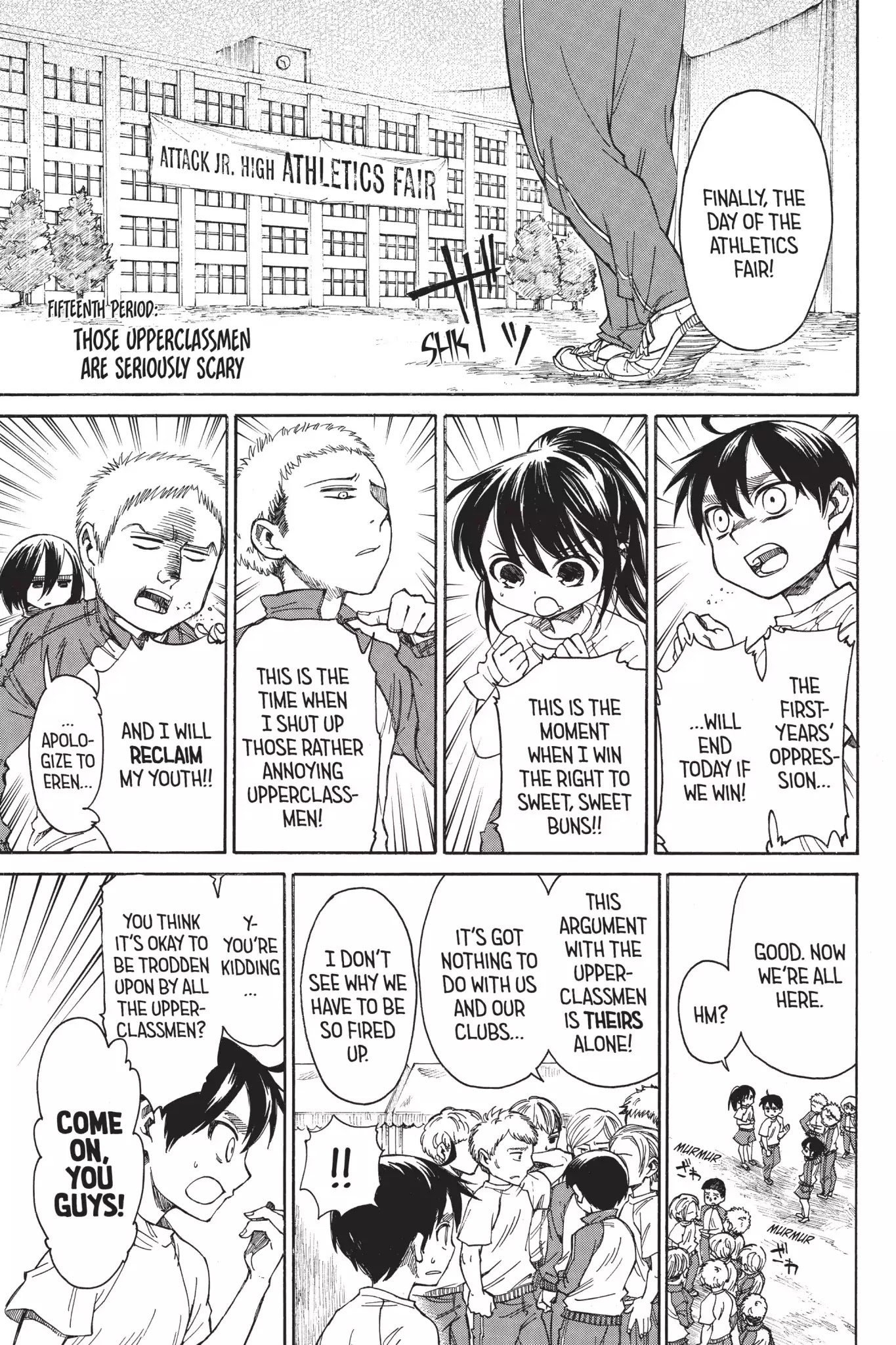 Attack On Titan: Junior High - Chapter 15: Vol.1 15Th Period: Upperclassmen Are Seriously Scary