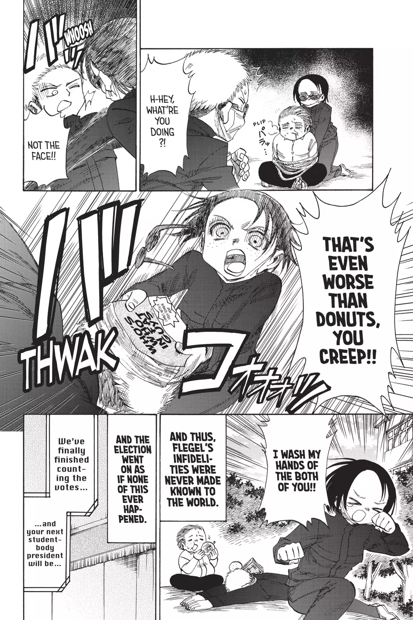 Attack On Titan: Junior High - Chapter 40: Vol.3 40Th Period: Do, A Donut, A Female Eating