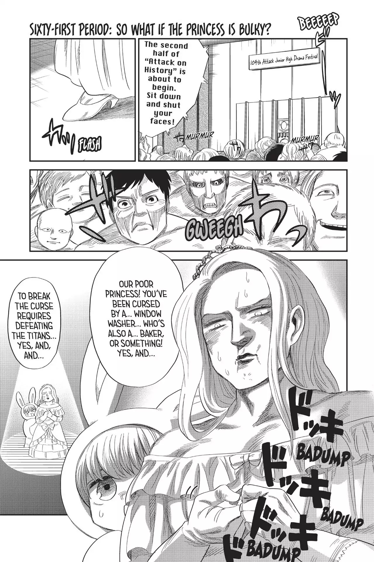 Attack On Titan: Junior High - Chapter 61: Vol.5 61Th Period: So What If The Princess Is Bulky?