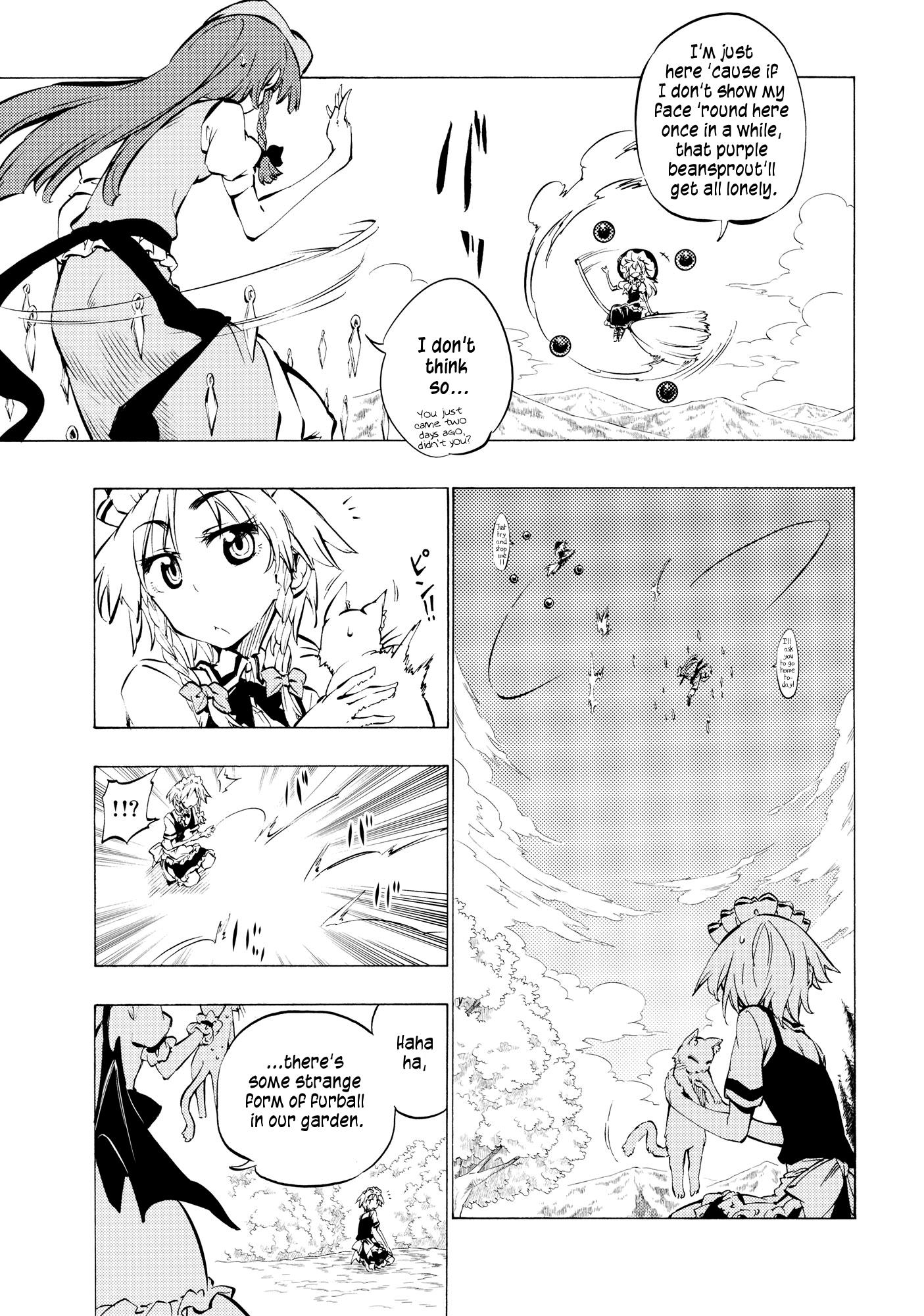 Touhou - Neko Do 24/96=? (Doujinshi) - Chapter 1: Izayoi Sakuya And The Cat-Covered Gate Guard