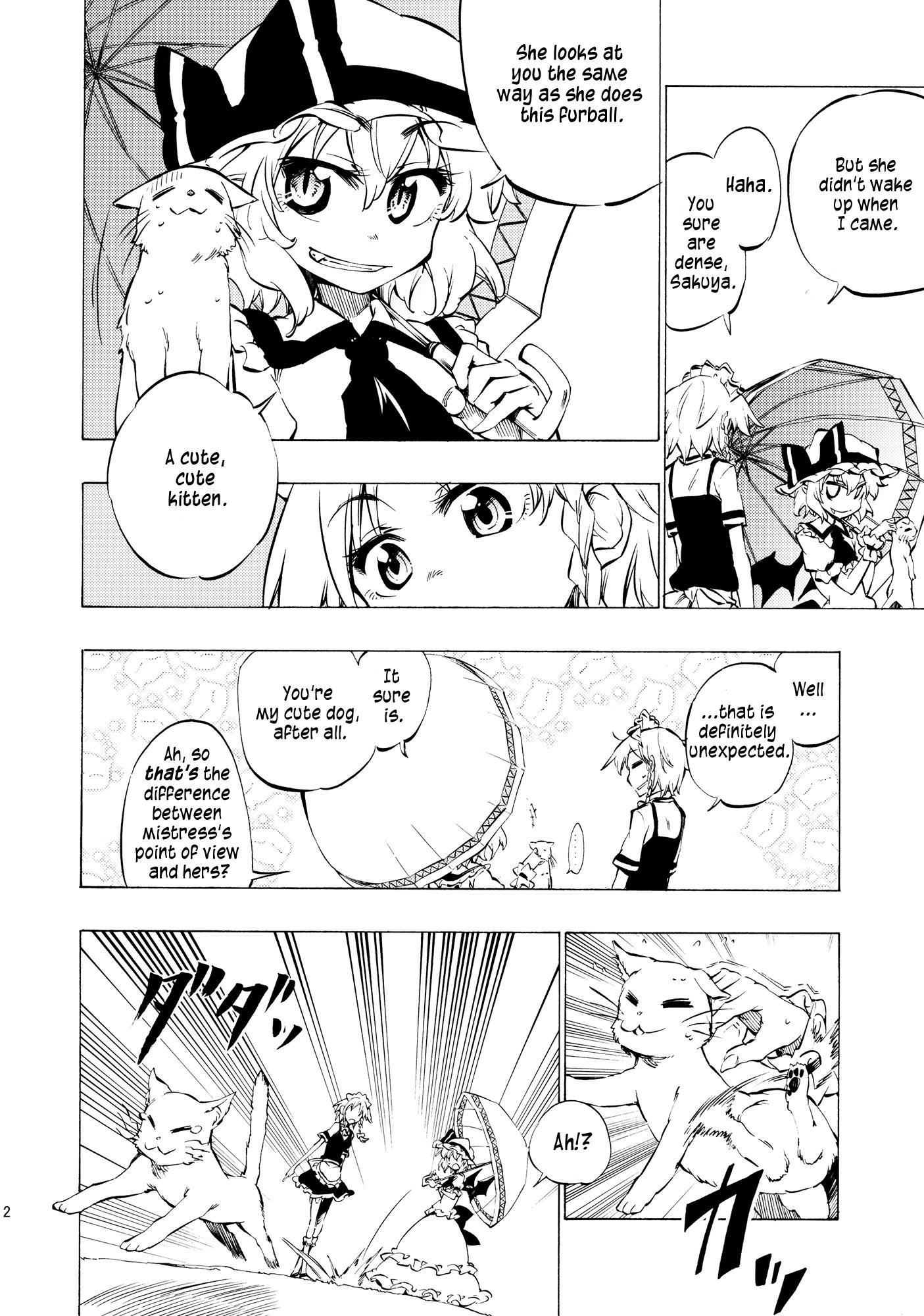 Touhou - Neko Do 24/96=? (Doujinshi) - Chapter 1: Izayoi Sakuya And The Cat-Covered Gate Guard