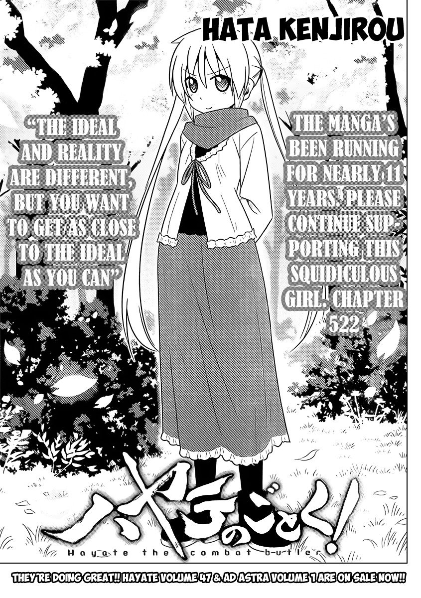 Hayate No Gotoku! - Chapter 522 : The Ideal And Reality Are Different, But You Want To Get As Close...